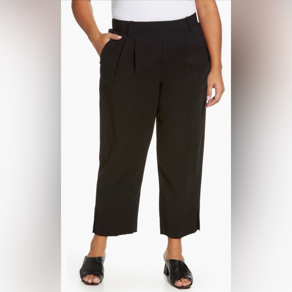 Vince Black Stovepipe Crop Women's Trousers